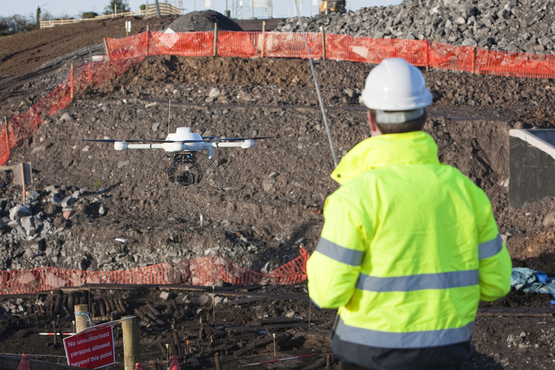 UAV Inspection at archaeology dig site