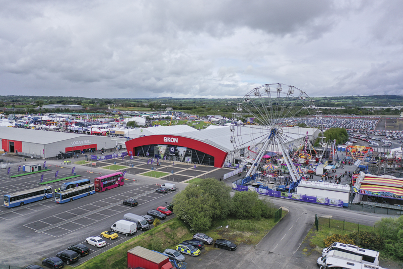 Aerial panorama for Balmoral show 2023 EVENT