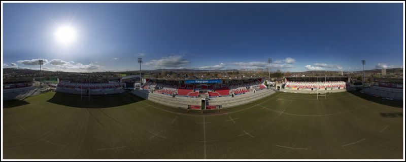 Aerial 360 Panorama - Ulster Rugby at Kingspan